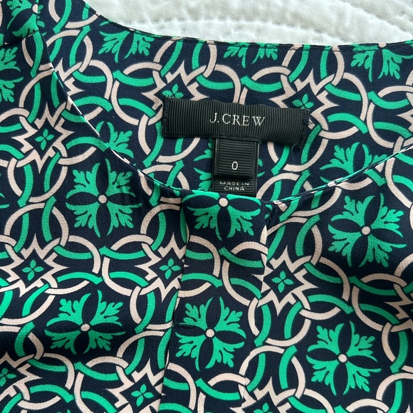 J. Crew medallion print silk top - Picture 2 of 4